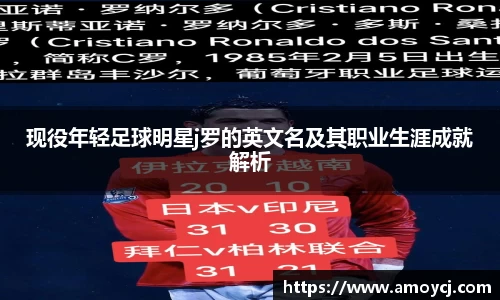 现役年轻足球明星j罗的英文名及其职业生涯成就解析