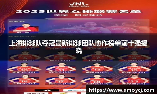 上海排球队夺冠最新排球团队协作榜单前十强揭晓
